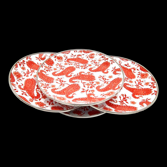 Pottery Barn Accents 4 Pk Paisley 8 Discontinued Pottery Barn